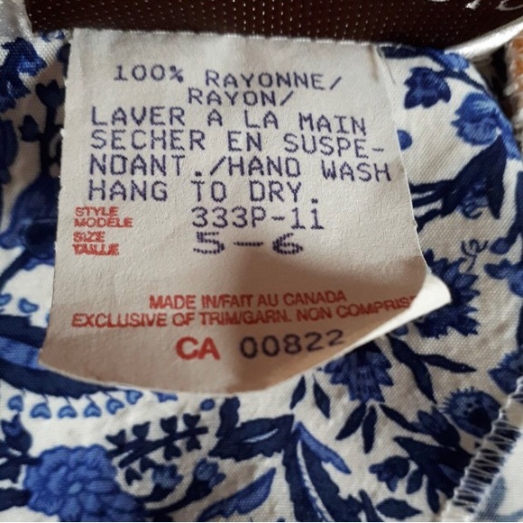 Vintage 1980s Synthesis Rayon Dress Size 6 - Picture 8 of 8